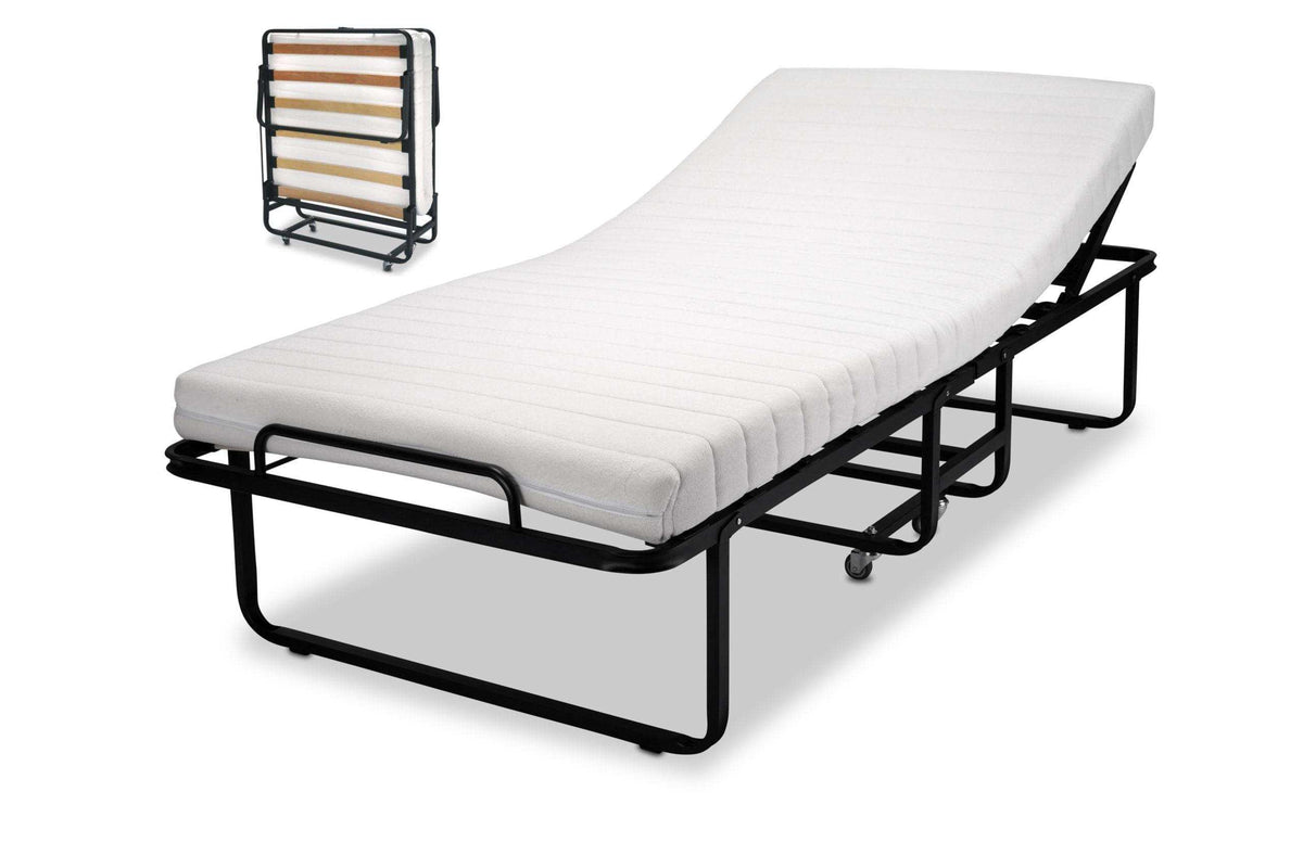 Vorschau: Faltvorgang Gästebett Bed Box GB110 mit verstellbarem Kopfteil